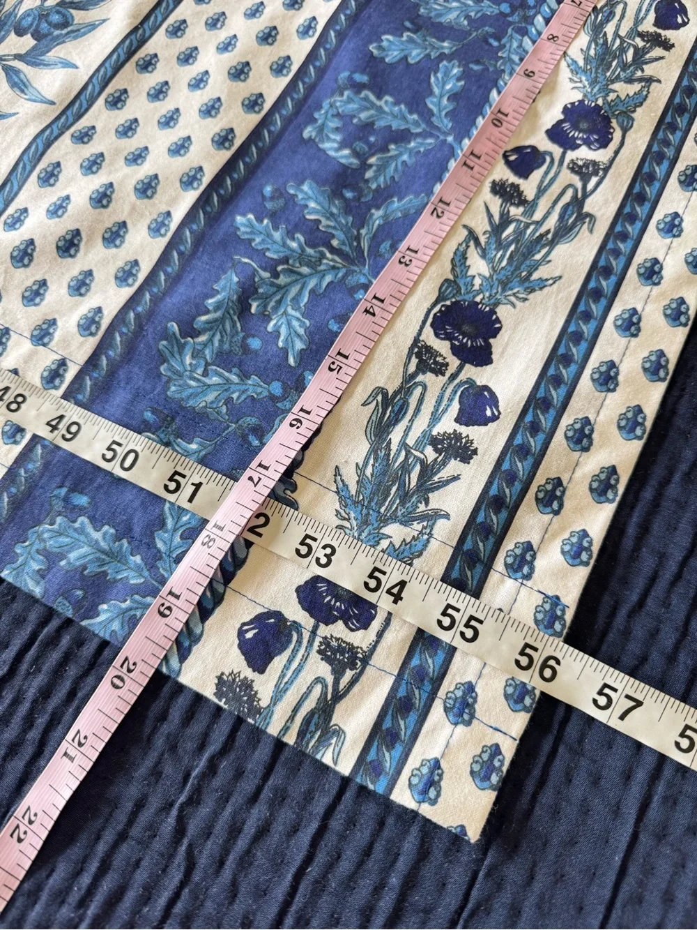 French Country Living Provence Table Runner Window Valance Blue Floral Olive